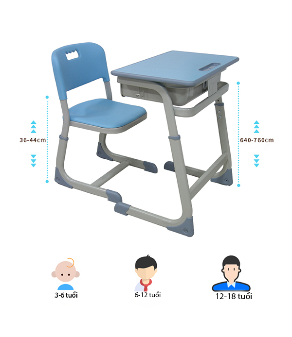 Bàn Ghế Học Sinh Hiện Đại VDT2020-009