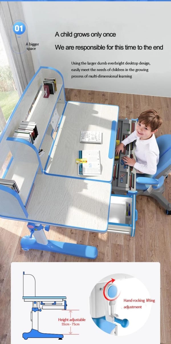 Bàn Học Chống Gù Giá Rẻ Cho Bé Học Tập Và Phát Triển VDTT120