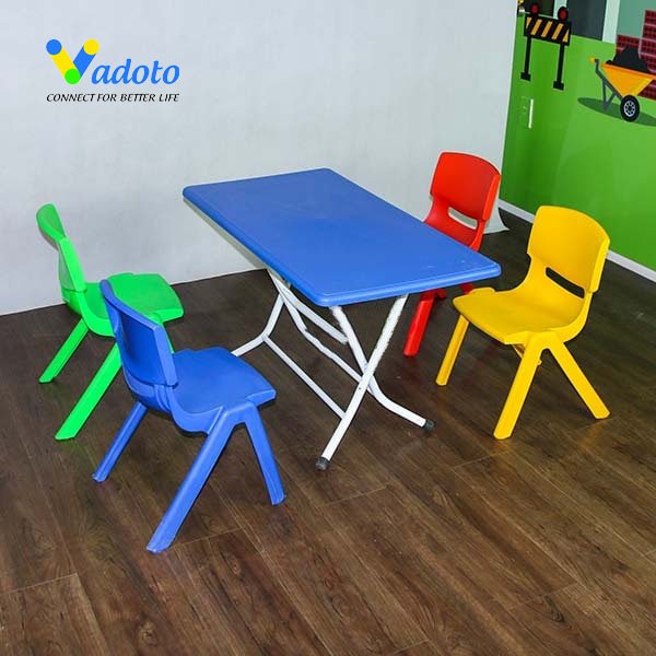 Bàn Nhựa PP Chân Sắt Gập - Mua Bàn Ghế Mầm Non Giá Rẻ Vadoto Bàn Nhựa Pp Chân Sắt Gập - Mua Bàn Ghế Mầm Non Giá Rẻ Vadoto