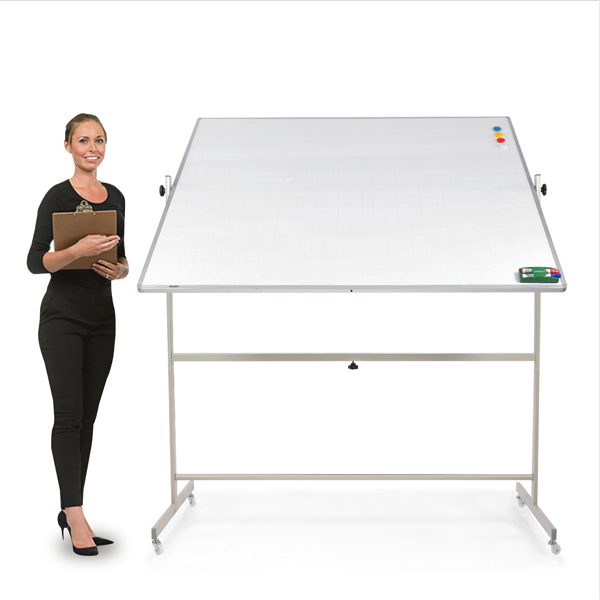 Bảng Lật 2 Mặt Trắng Cao Cấp, Thay Đổi Chiều Cao Vadoto Nanotech ( VDT411-N4)