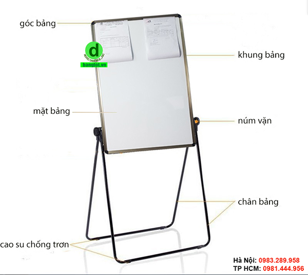 Bảng Flipchart chân gấp chữ U
