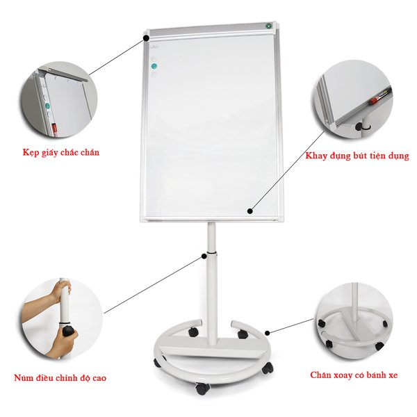 Bảng Flipchart A1 Circle C Model Thay Đổi Chiều Cao