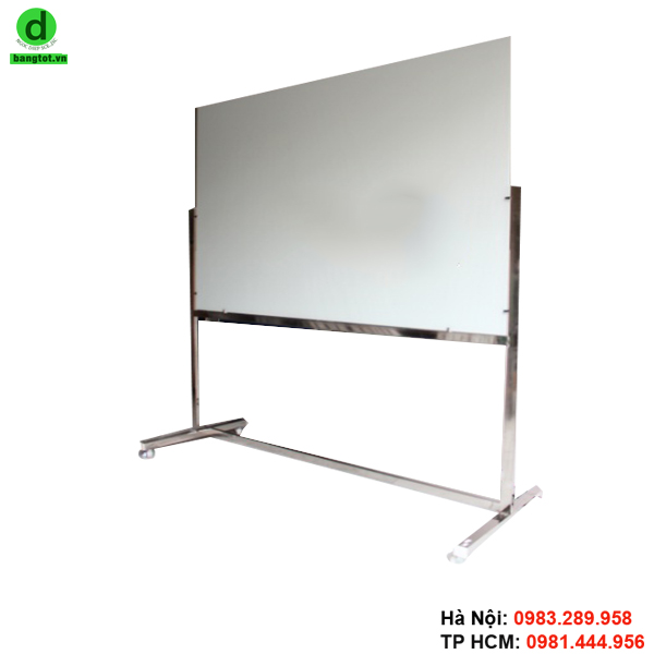 Bảng kính 2 lớp chân Inox