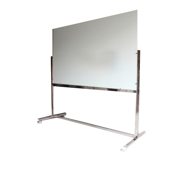 Bảng kính từ di động chân inox