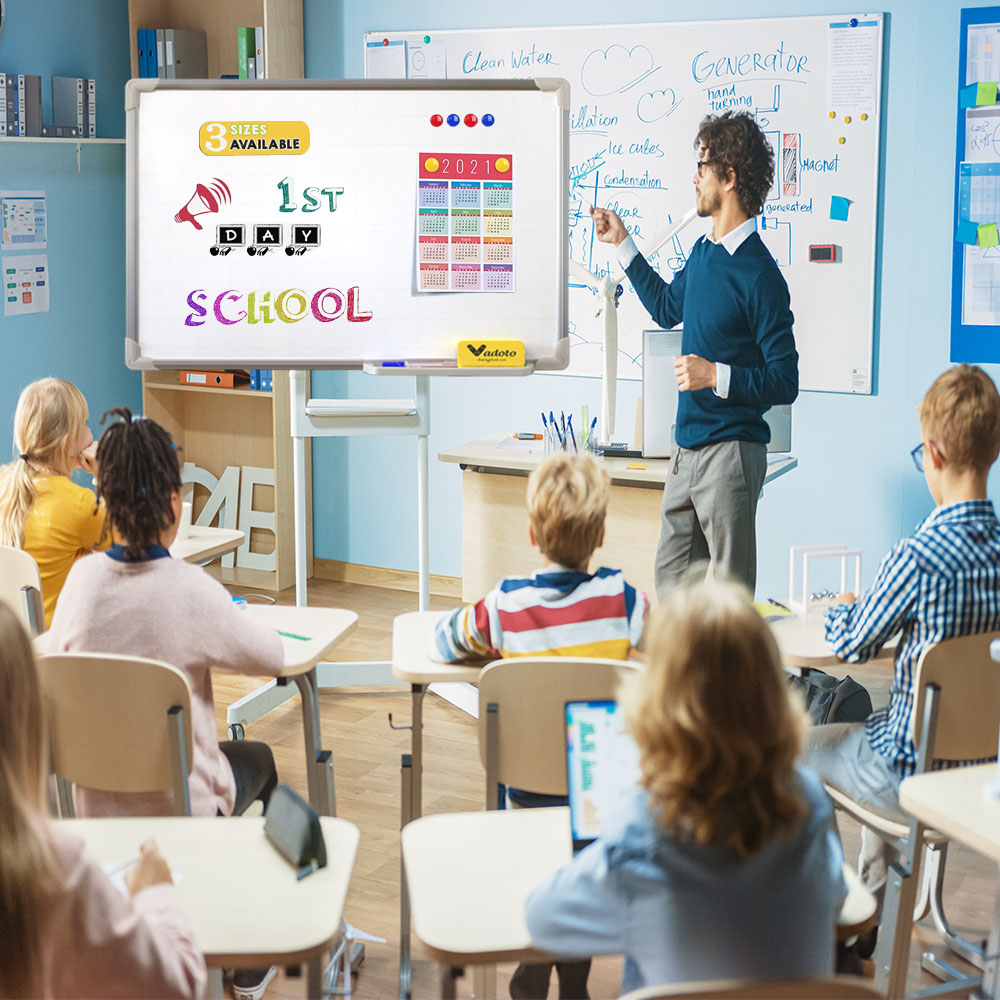 Bảng Từ Trắng Treo Tường Cao Cấp Cỡ Nhỏ Vadoto NanoTech (VDT110-N1)