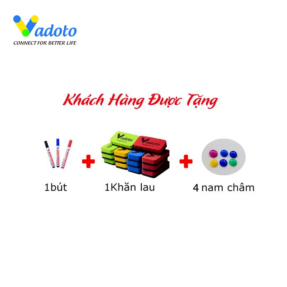 Bảng Từ Trắng Chống Rung Cao Cấp Vadoto anti-vibration (VDT110-V2)