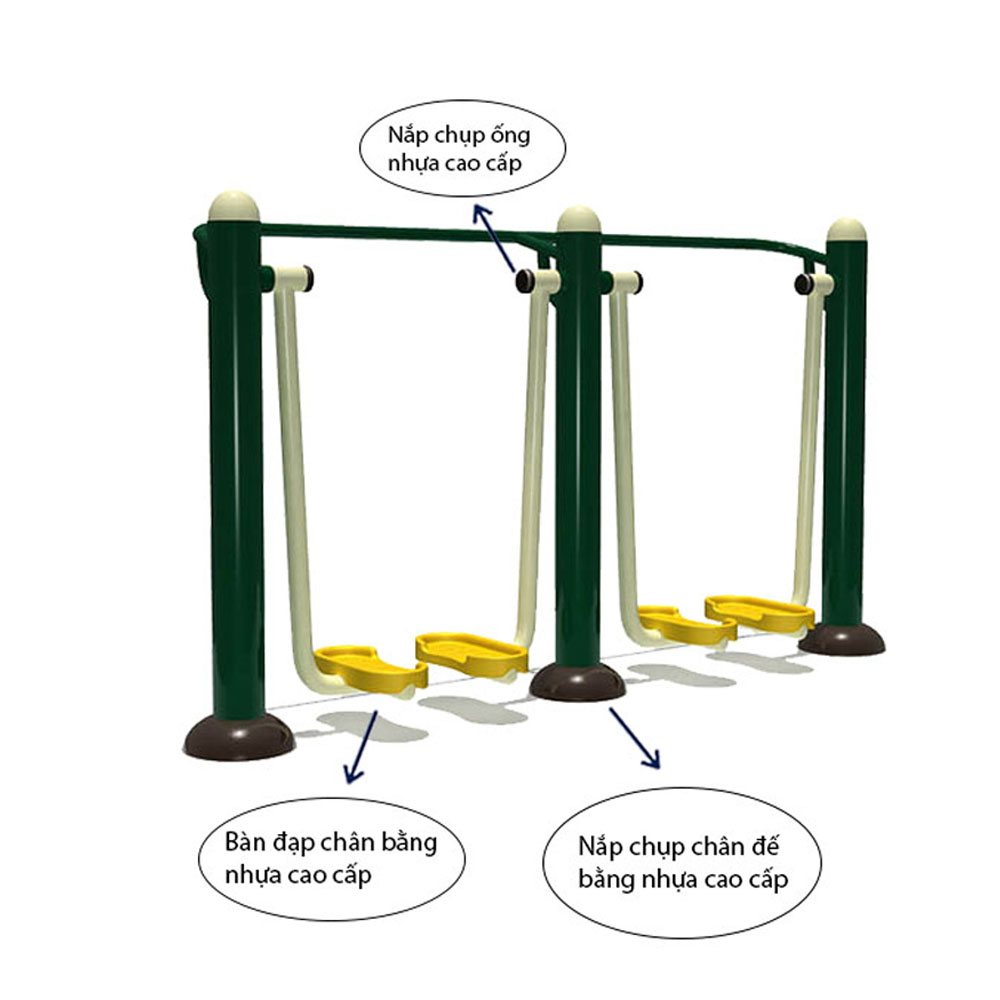 Thiết Bị Đi Bộ Trên Không 2 Người Tập