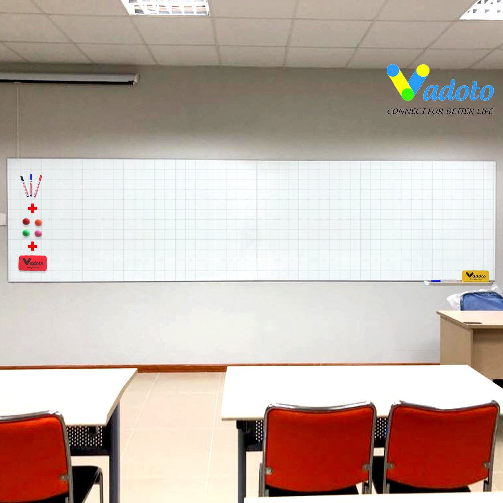 Bảng Trắng Dán Full Tường – Bảng Không Khung Cỡ Lớn Vadoto (VDT210-E0)