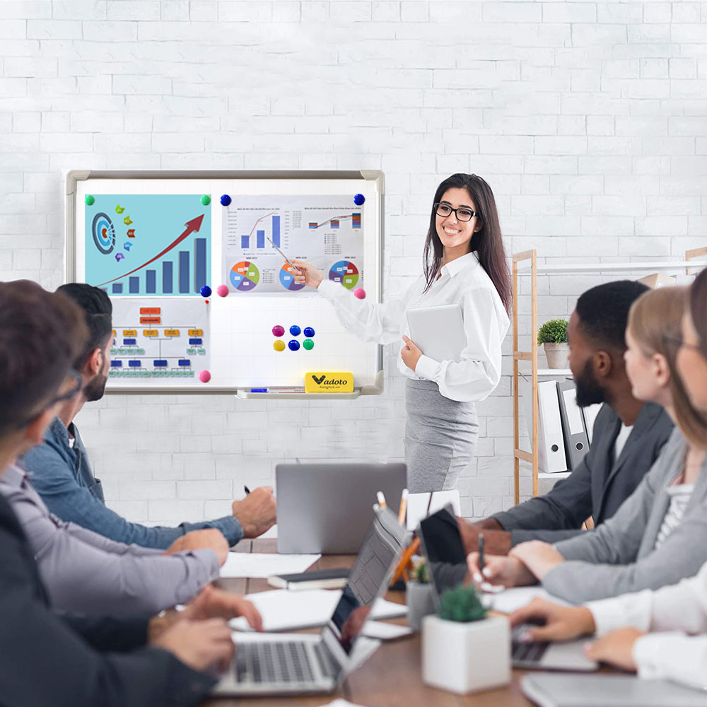 Bảng Từ Trắng Treo Tường Cao Cấp Cỡ Nhỏ Vadoto NanoTech (VDT110-N1)