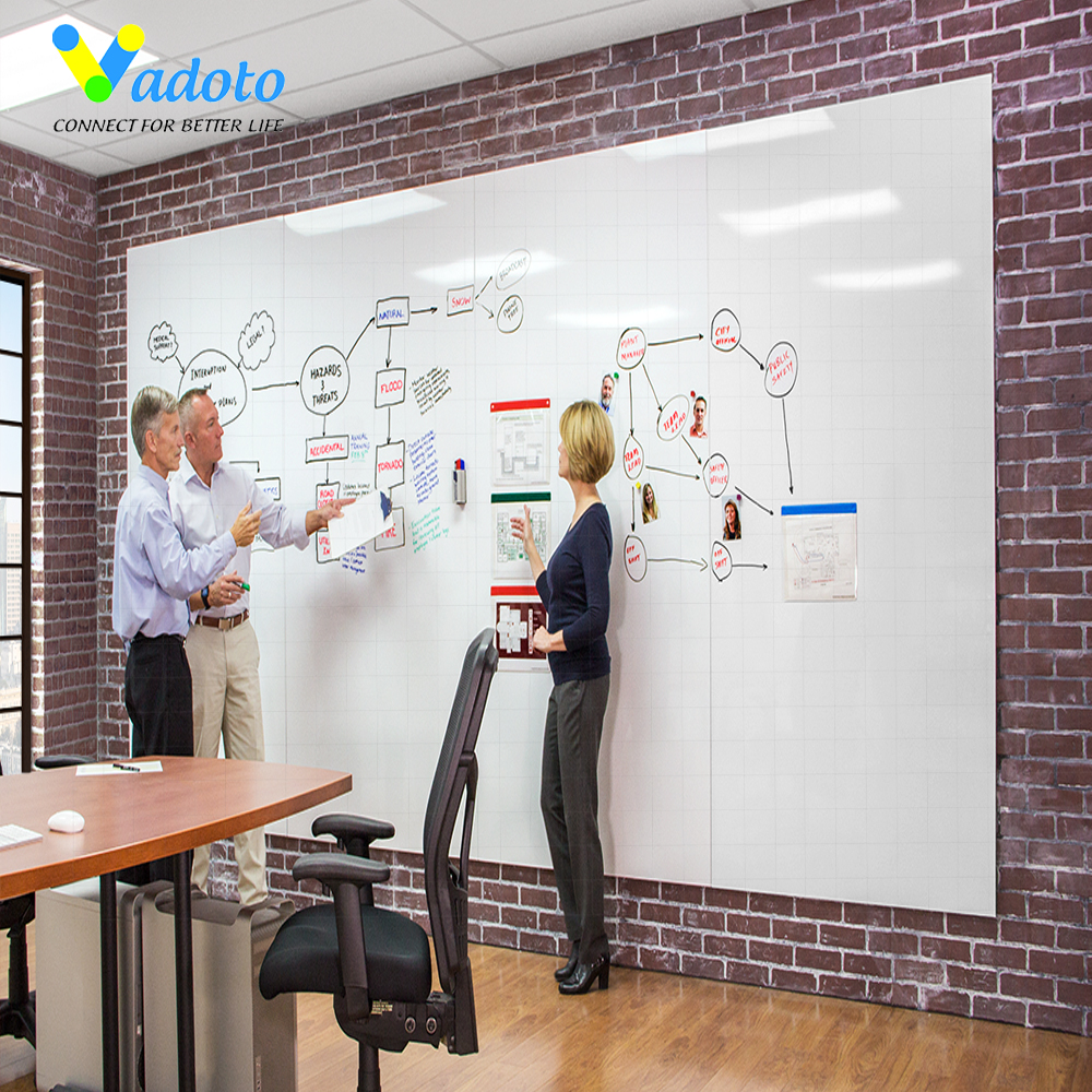 Bảng Trắng Ceramic Dán Tường Cao Cấp Vadoto (VDT220-C0)