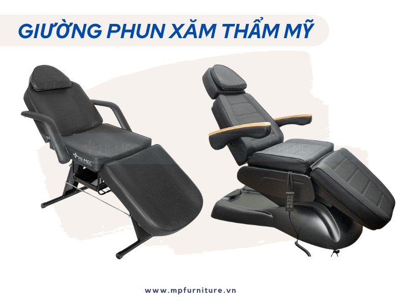 Top 3 mẫu giường phun xăm tốt nhất hiện nay