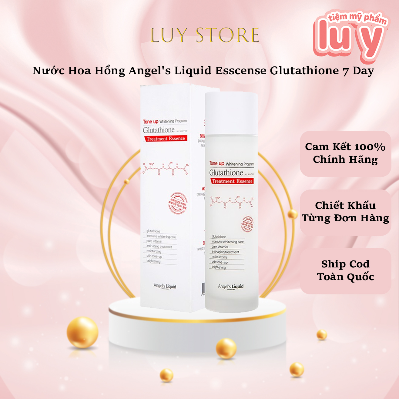 Toner 7Day Whitening Program Glutathione 700 V-Ample