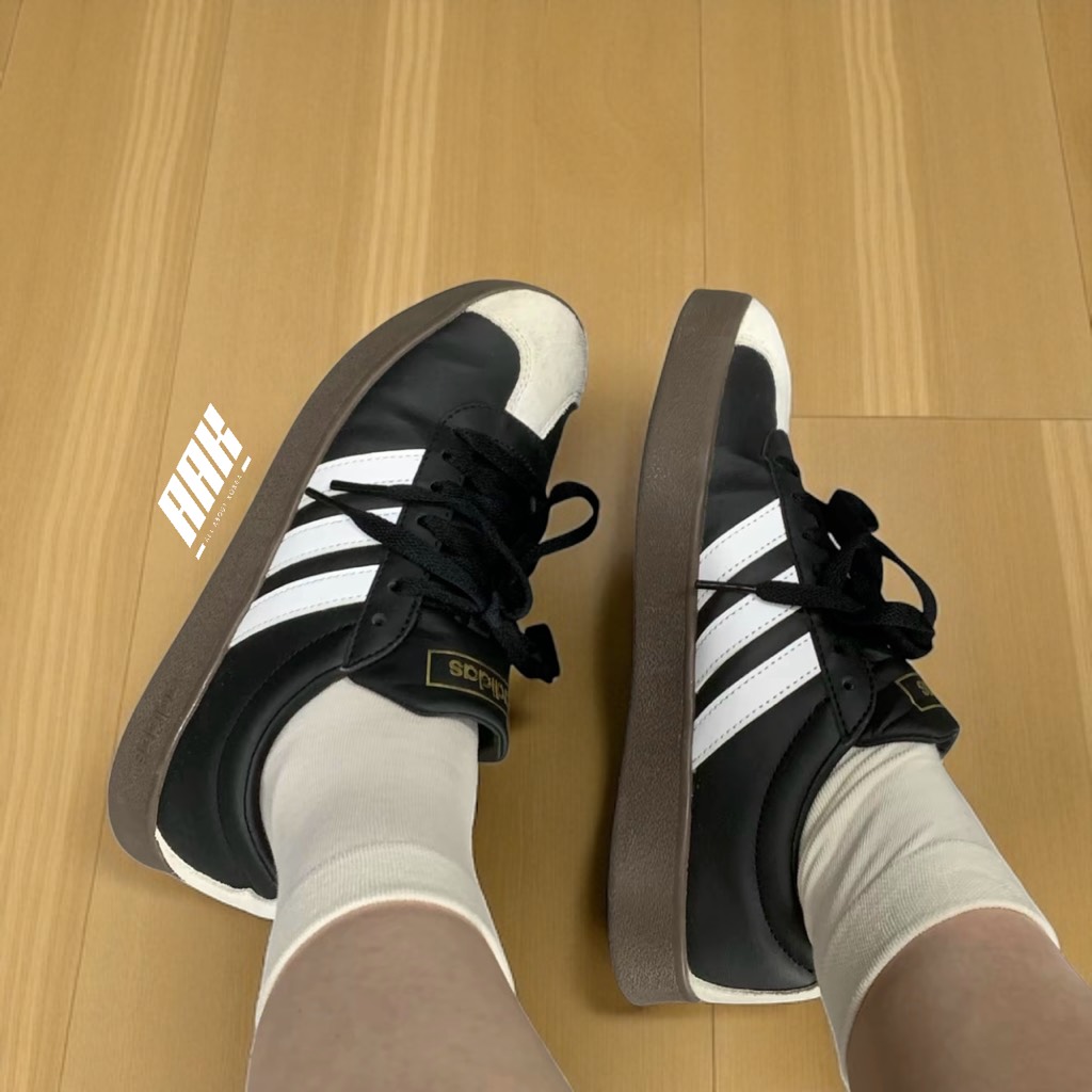 ADIDAS VL COURT CLASSIC BLACK/WHITE GUM ( JQ2471)