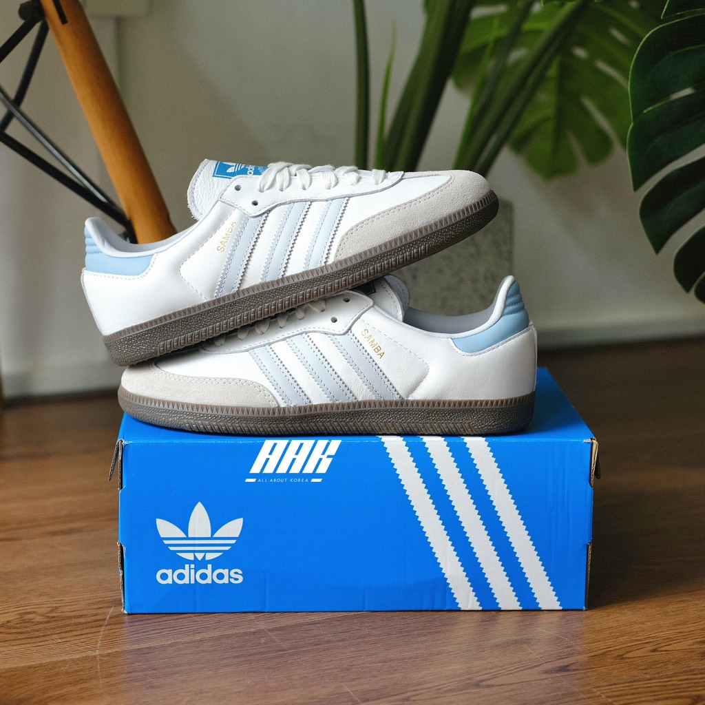 ADIDAS SAMBA OG "WHITE HALO BLUE" - ID2055