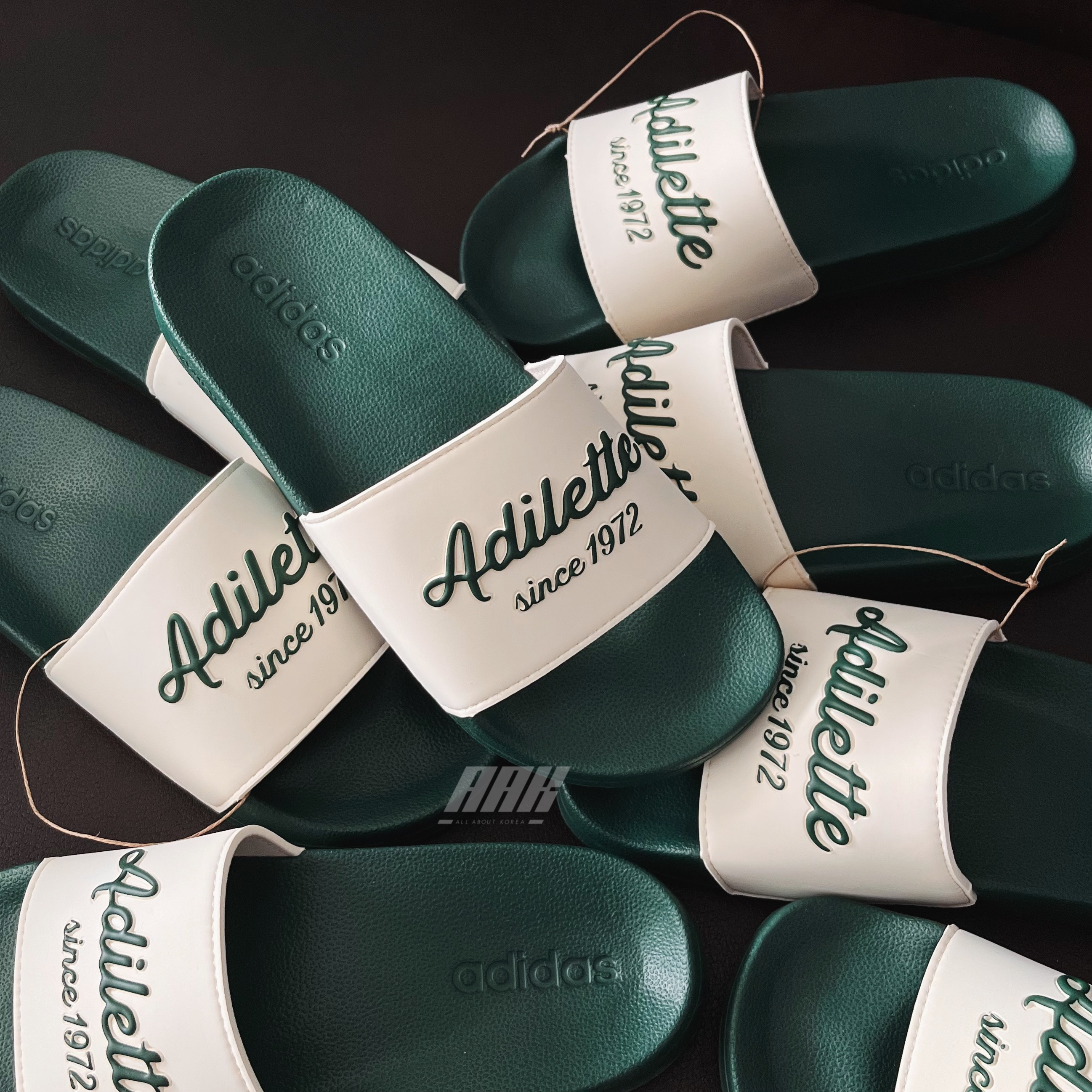 ADIDAS ADILETTE COMFORT GREEN - SHOWER - GW8749