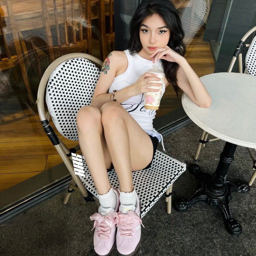 ADIDAS NEO VL COURT PINK RIBBON ( ID6015 )