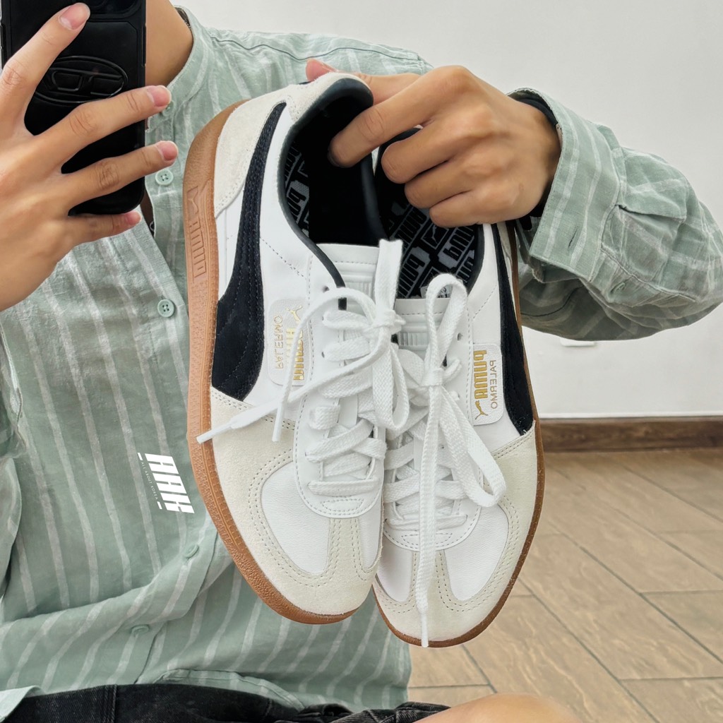 PUMA PALERMO LTH - WHITE VAPOR / GRAY GUM (396464 01)