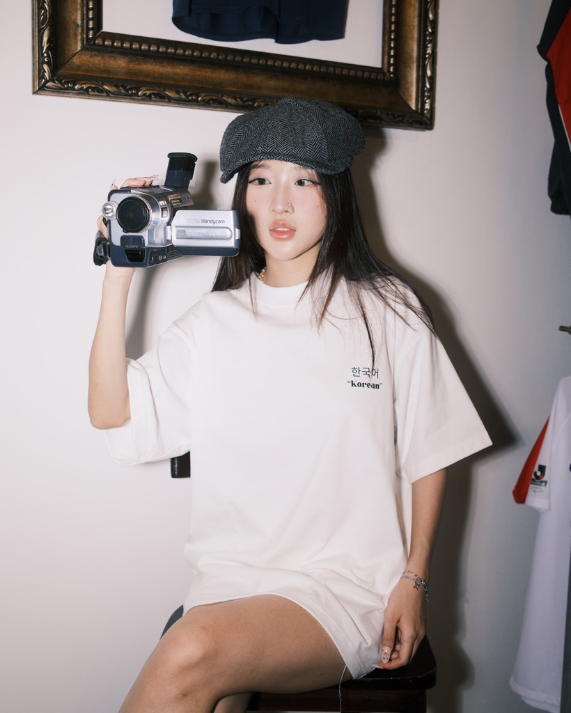 YONSEI 'Korean' LOGO STANDARD ALL WHITE T-SHIRT