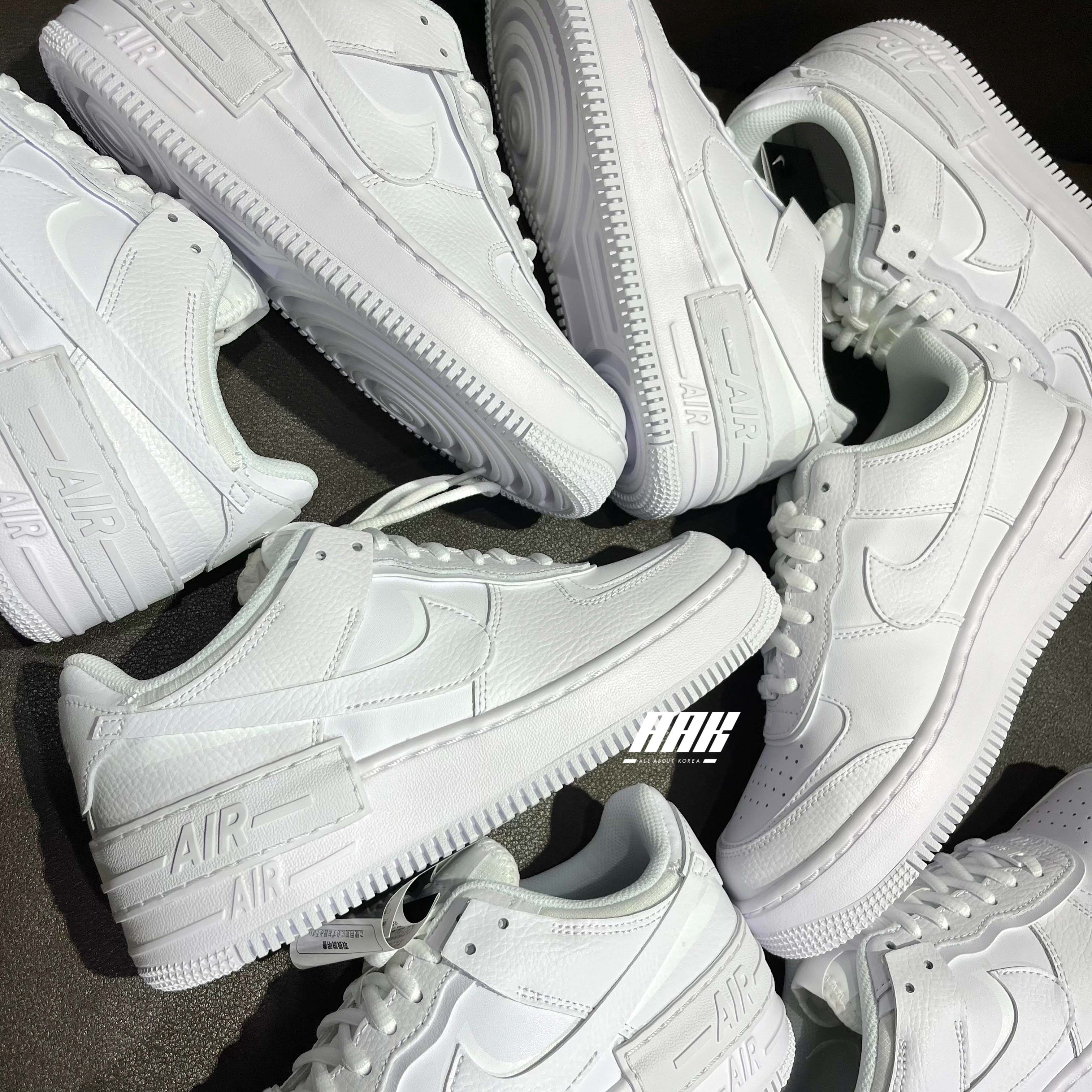 NIKE AIR FORCE 1 SHADOW TRIPLE WHITE - CI0919 100