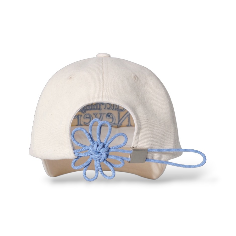 ONGO FLOWER KNOT CAP -SKY BLUE