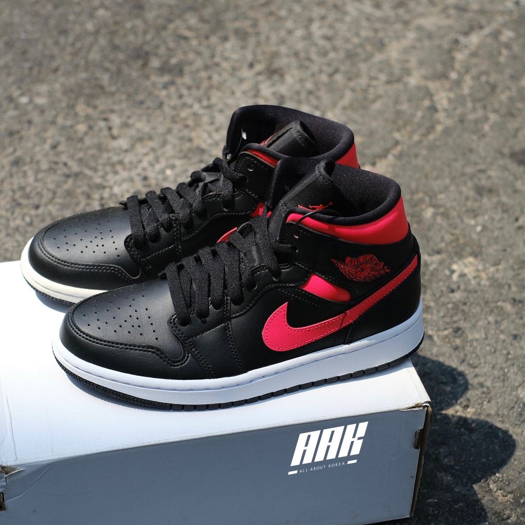 WMNS AIR JORDAN 1 MID SIREN RED (BQ6472 004)