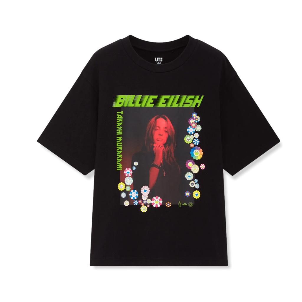 BILLIE EILISH X TAKASHI MURAKAMI T-SHIRT BLACK - 241 430599