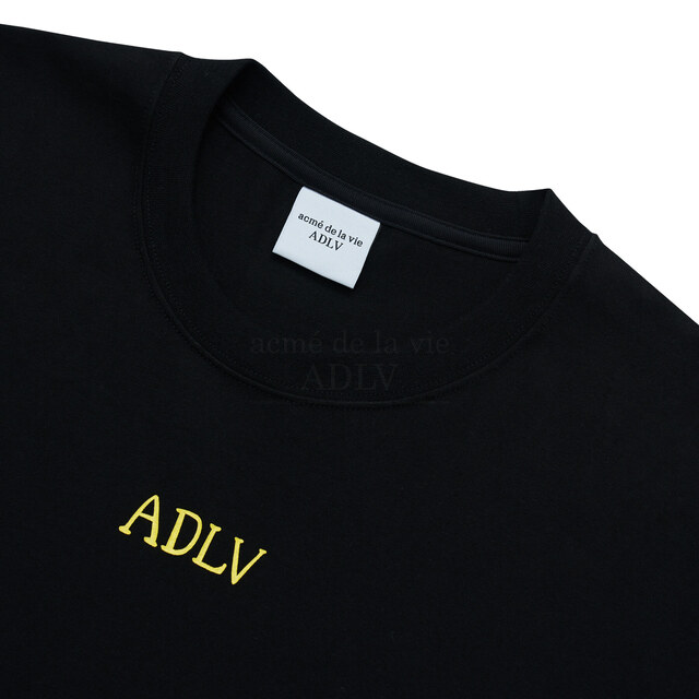 ADLV GLOSSY BASIC LOGO SHORT SLEEVE T-SHIRT BLACK - ADLV21SS SSLGLB BLK