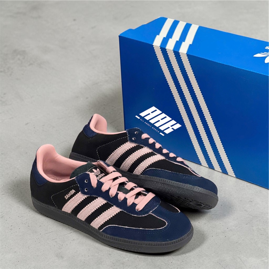 ADIDAS SAMBA OG "BLACK WONDER MAUVE INDIGO" (JI2679)
