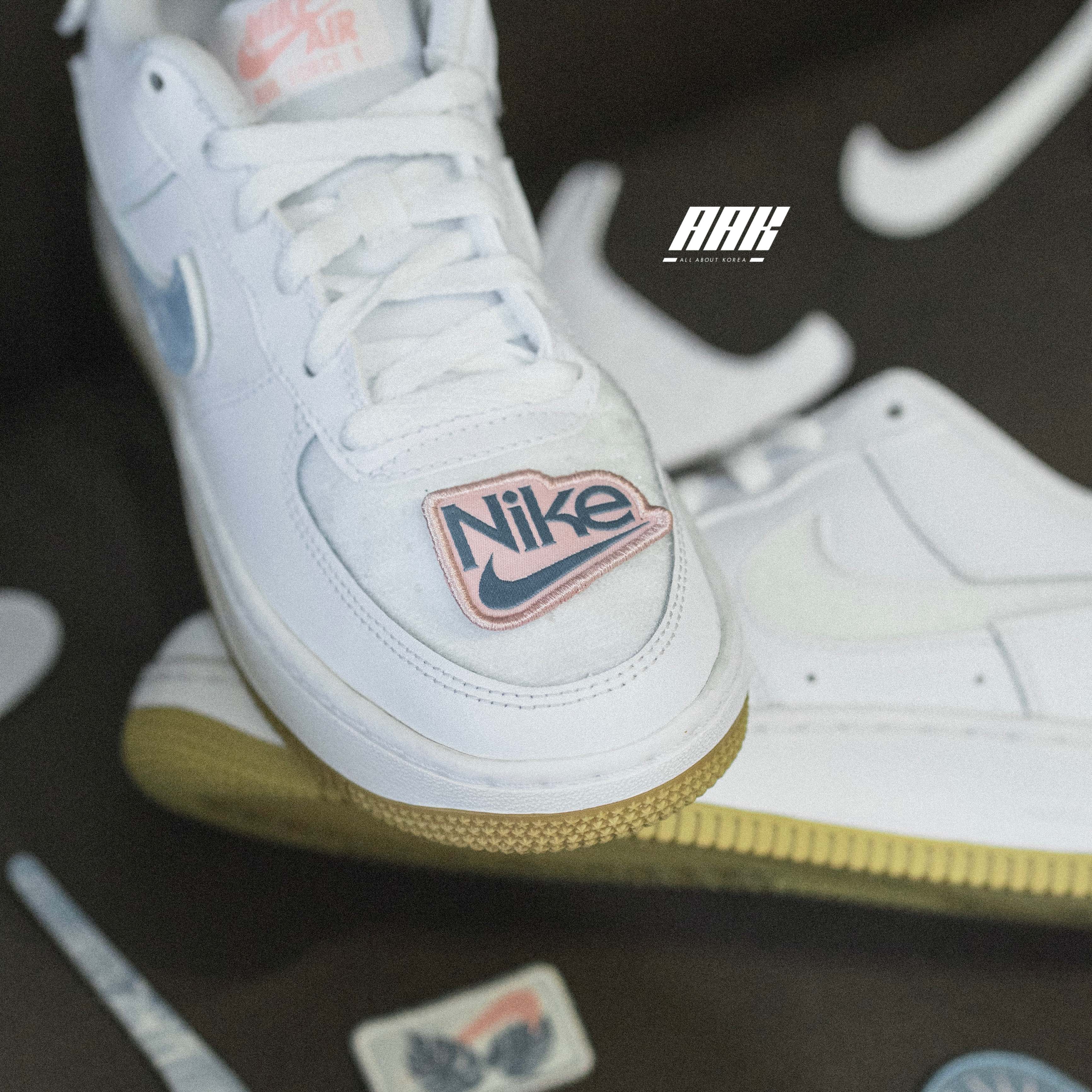 Nike Air Force 1/1 Low White Bleached Coral Gum - DM1020-100