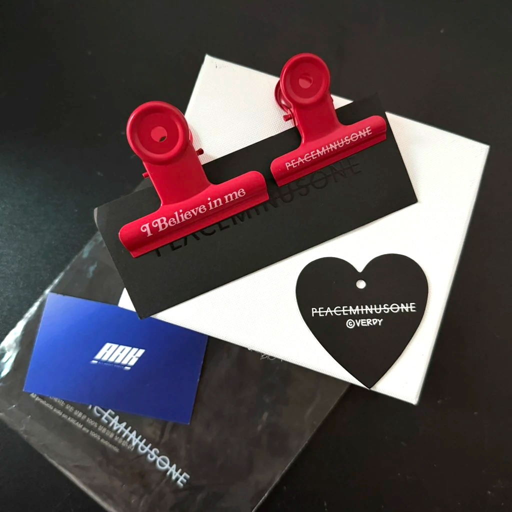 Peaceminusone x Verdy Bulldog Clip Red (set/ 2c)