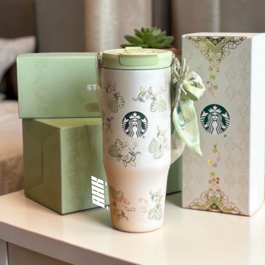 Starbucks China 2026 Spring Auspicious Pattern Thermos Double Drinking