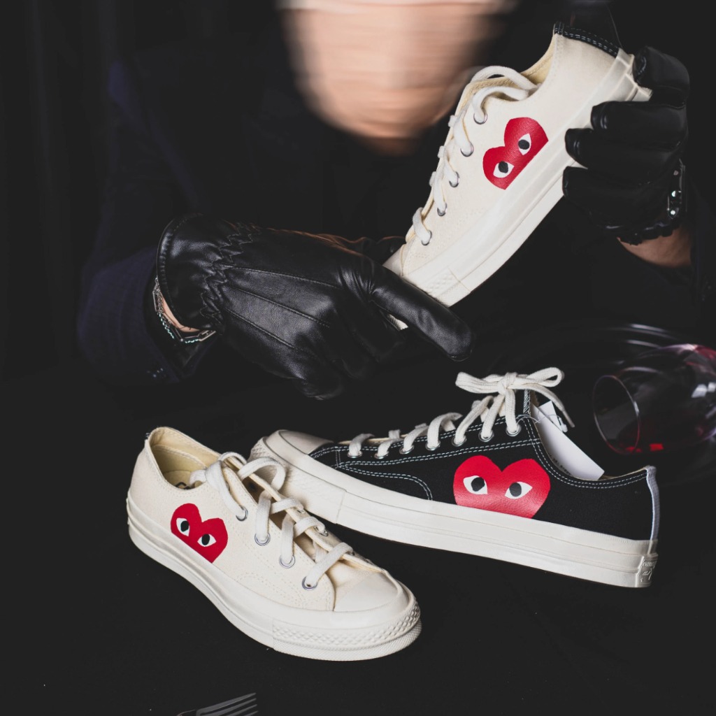 CONVERSE CHUCK 70 CDG PLAY LOW BLACK - 150206C