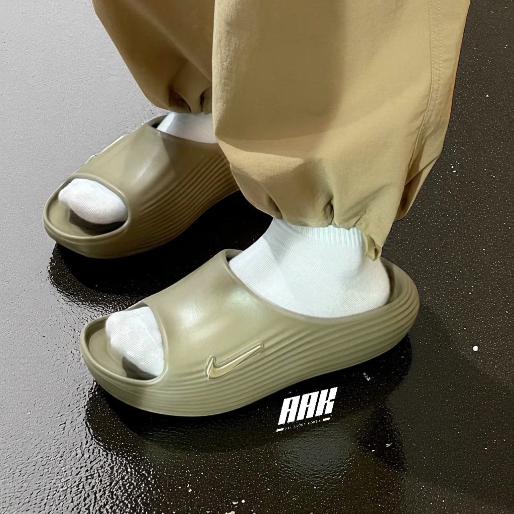 NIKE REACT X REJUVEN 8 SLIDE KHAKI (HV4479 200)
