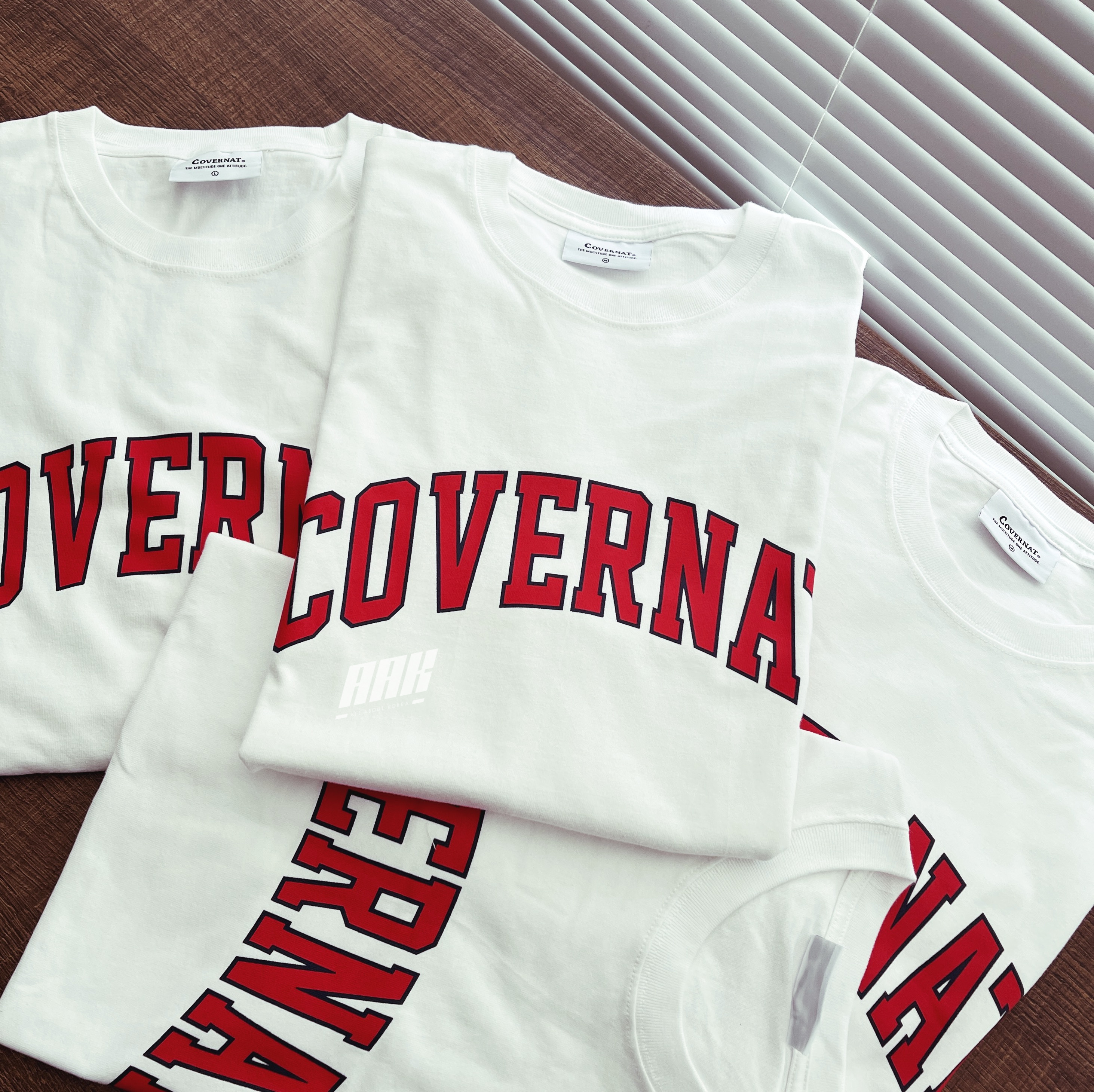 COVERNAT ARCH LOGO T-SHIRTS WHITE