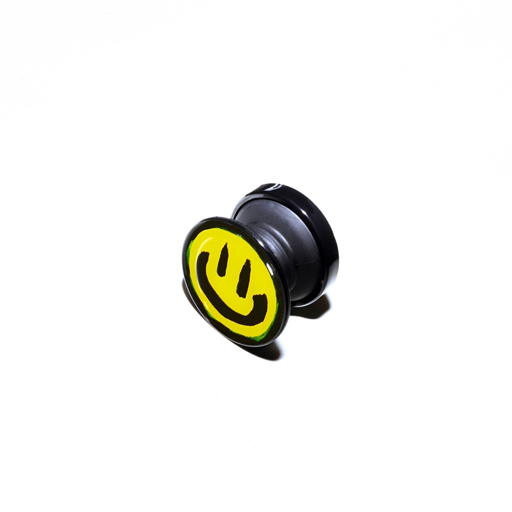 PMO PHONE POP UP GRIP #3 SMILEY BLACK