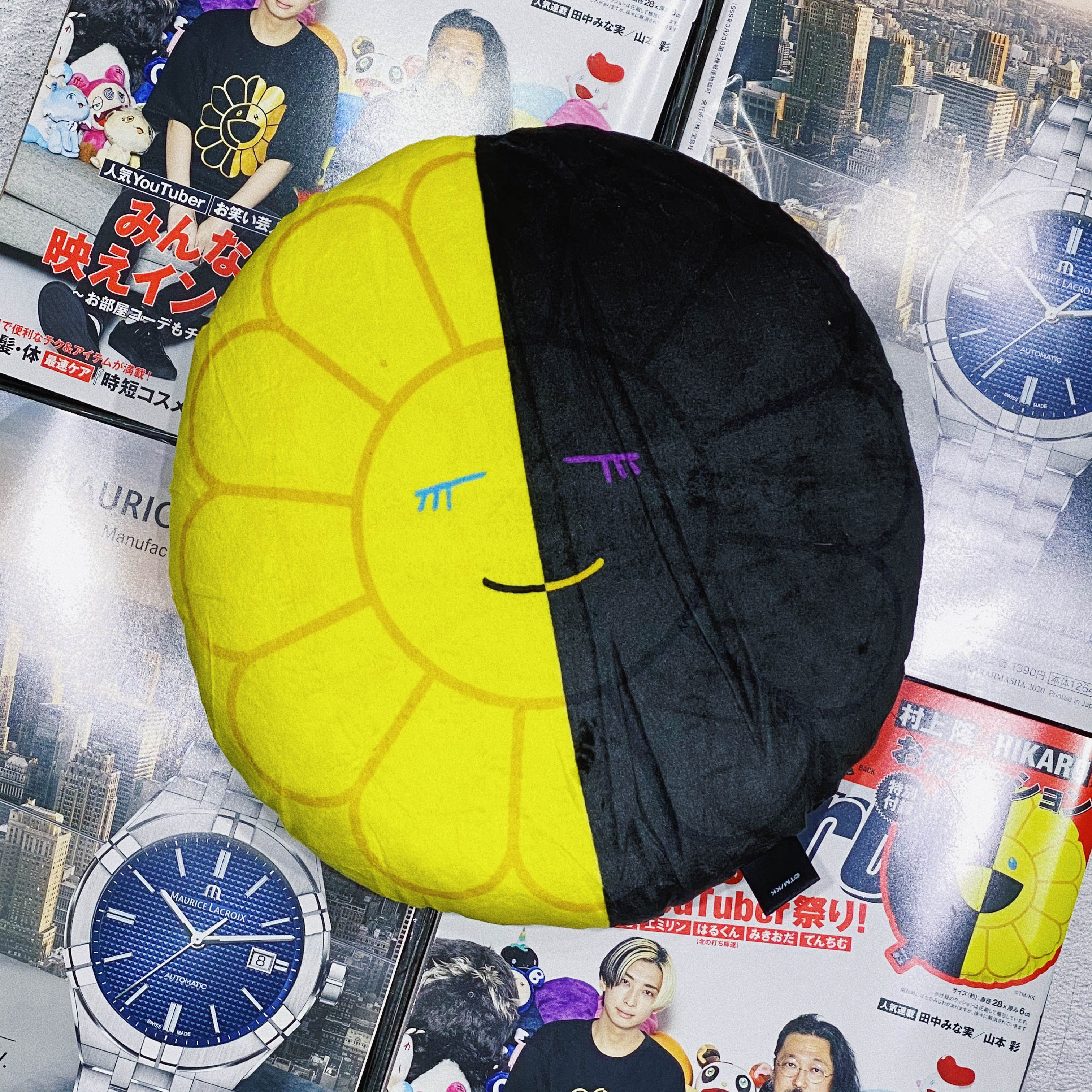 KAIKAIKIKI X HIKARU CUSHION YELLOW BLACK