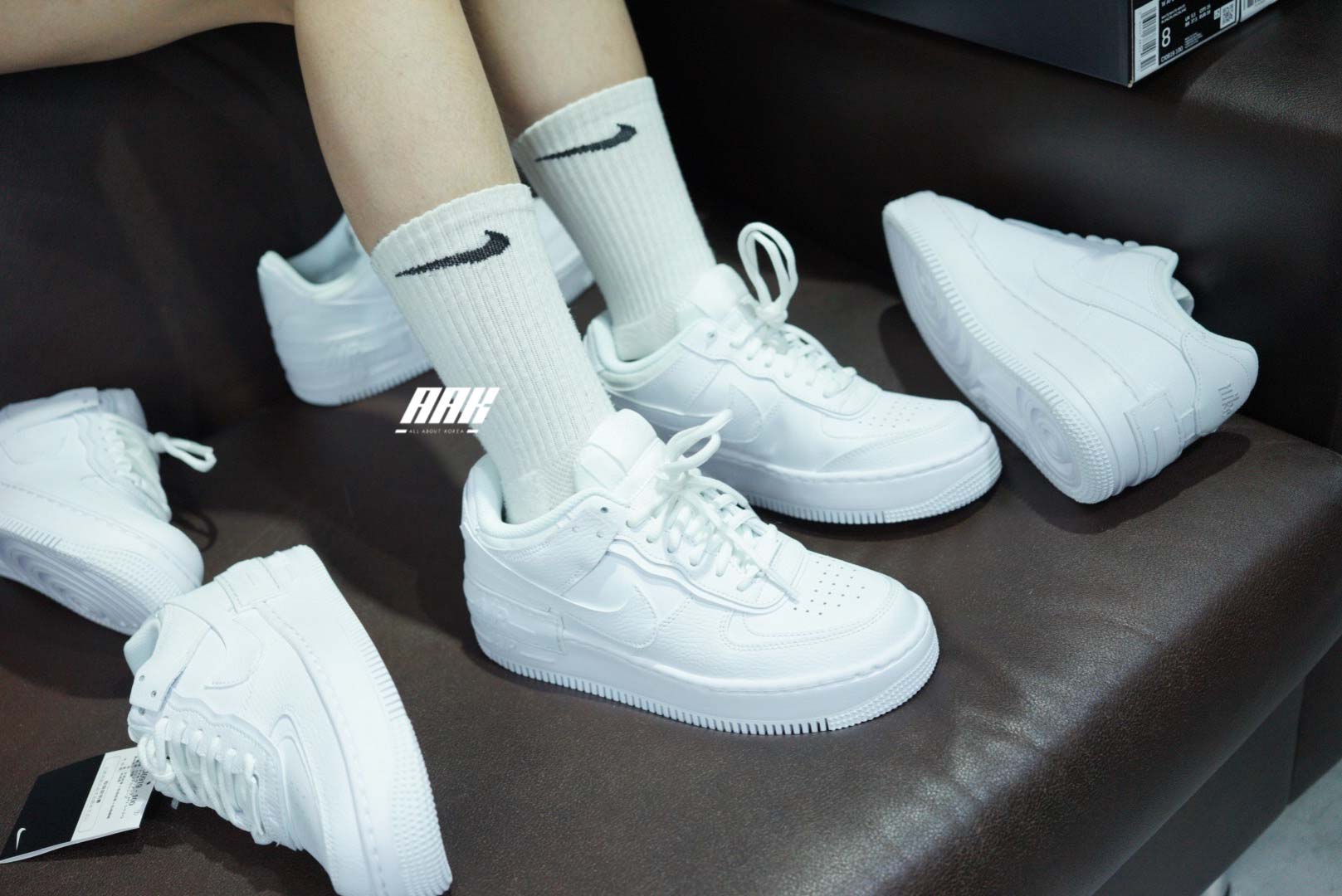 NIKE AIR FORCE 1 SHADOW TRIPLE WHITE - CI0919 100
