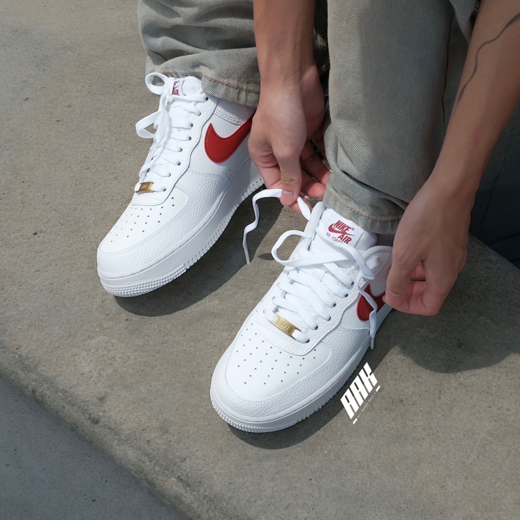 NIKE AIR FORCE 1 "WHITE RED" ( CZ0326 100 )