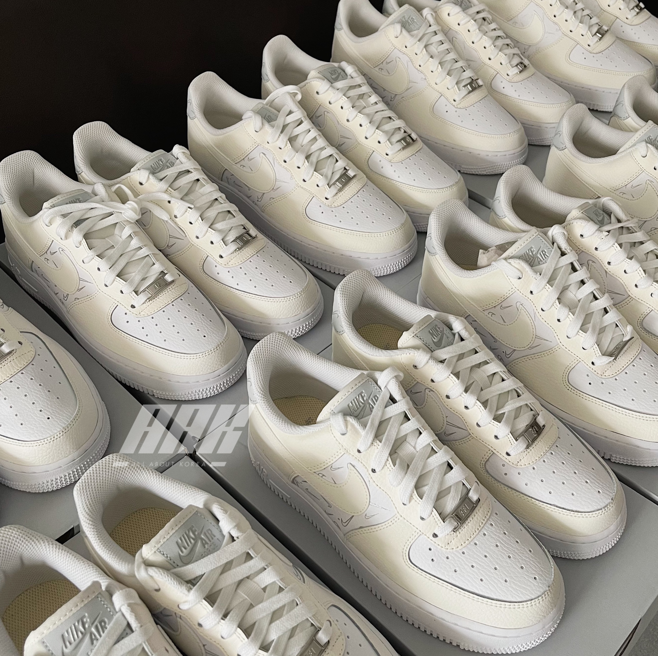 Nike Air Force 1 Low '07 Mini Checks Sail Pure Platinum -  DR7857 100