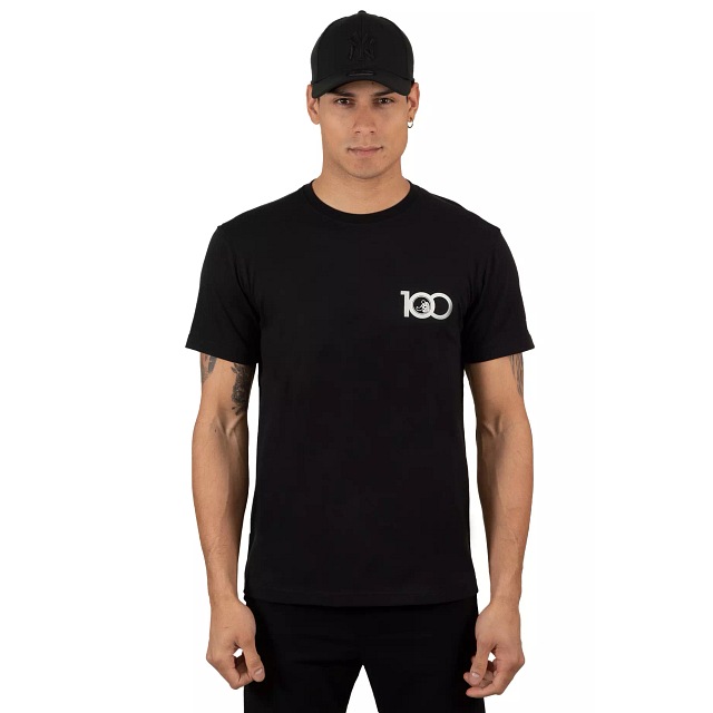 NEW ERA 100TH ANNIVERSARY BLACK T-SHIRT