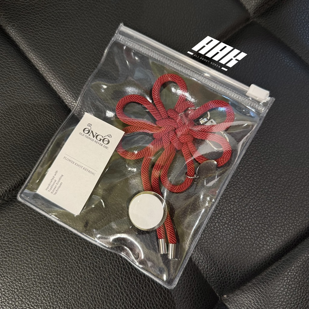ONGO FLOWER KNOT KEYRING ( Red )