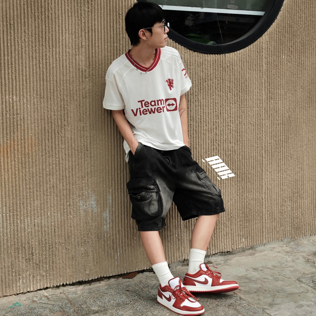 NIKE AIR JORDAN 1 LOW SE  "WHITE DUNE RED"  (FJ3459 160)