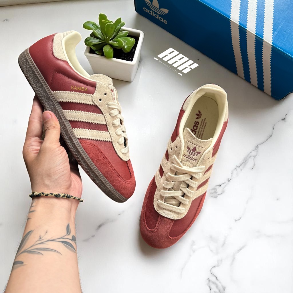 ADIDAS SAMBA OG (JI3216) PRELOVED RUBY CREAM