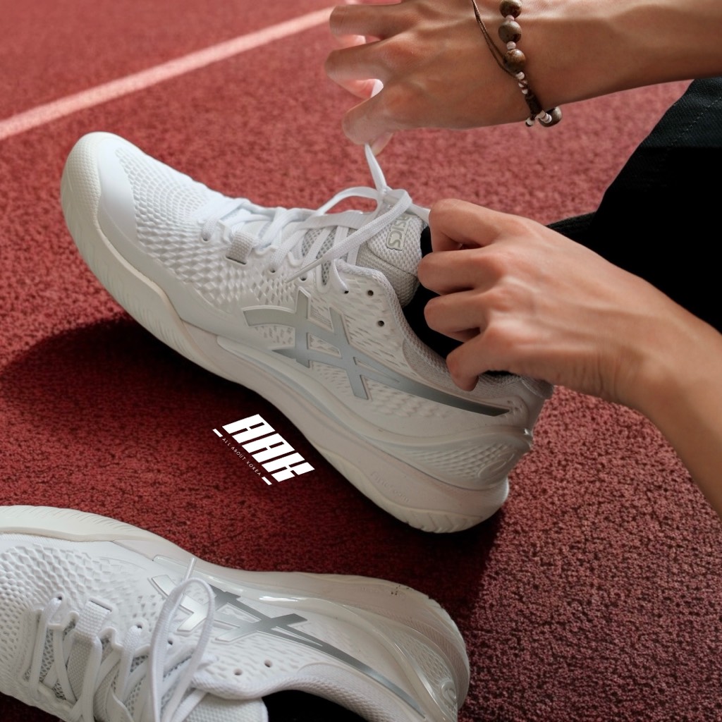 Asics GEL-RESOLUTION 9 White/Pure Silver (1042A208 100)