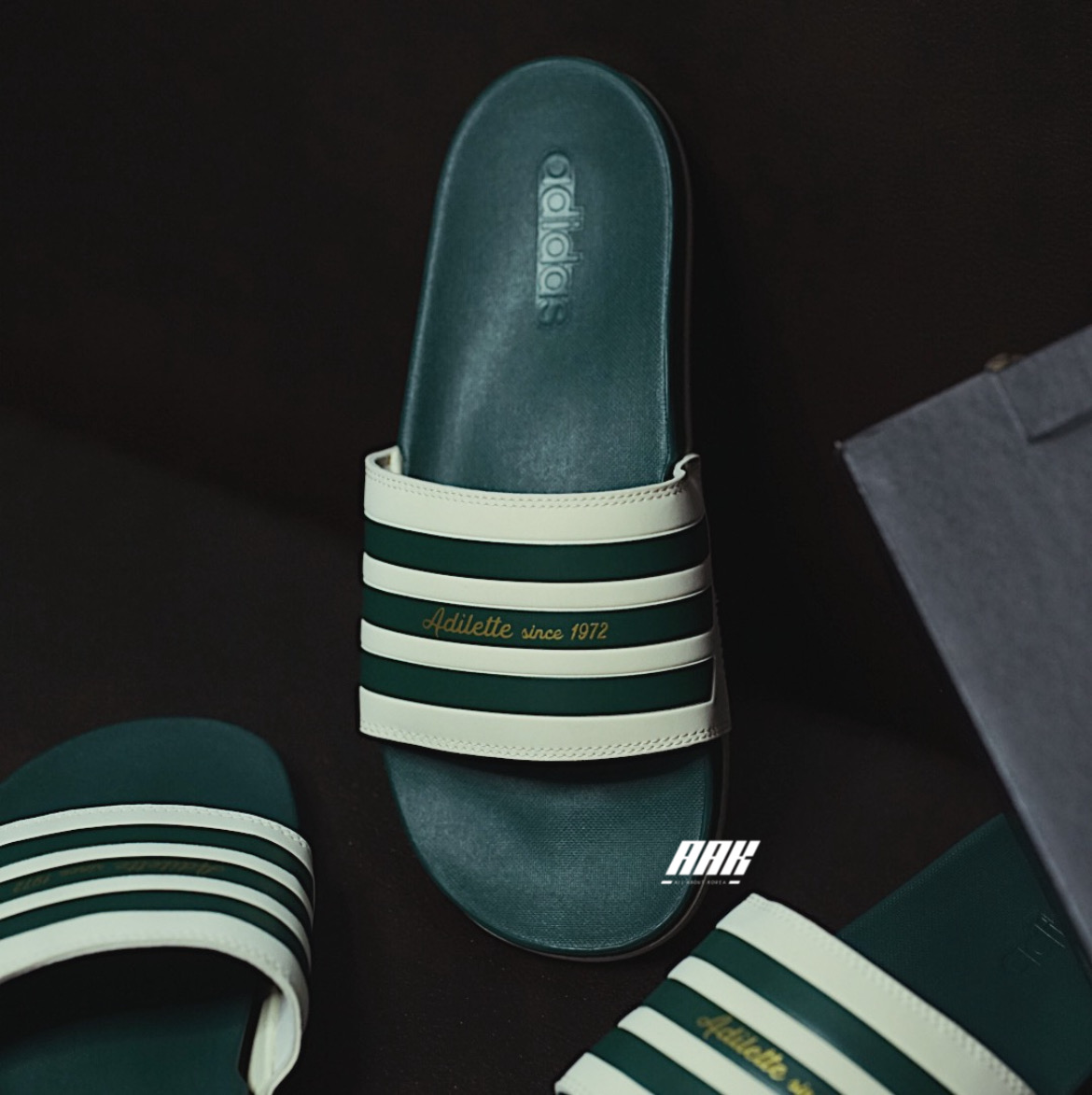 ADIDAS ADILETTE COMFORT GREEN ( GW8754 )