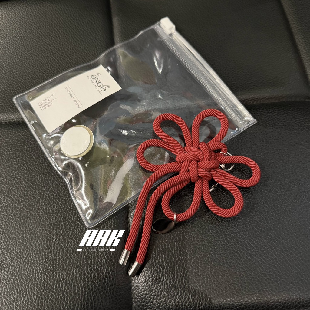 ONGO FLOWER KNOT KEYRING ( Red )