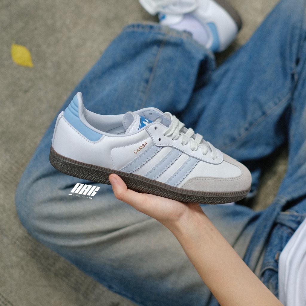 ADIDAS SAMBA OG "WHITE HALO BLUE" - ID2055