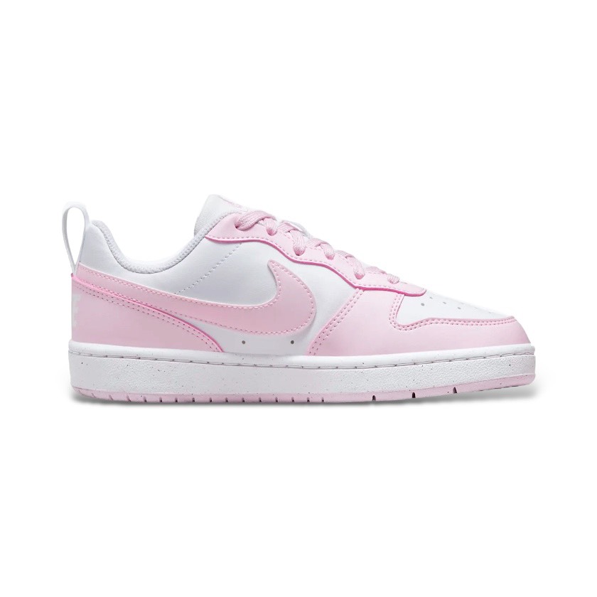 NIKE COURT BOROUGH GS LOW 2 WHITE/PINK FOAM (DV5456-105)