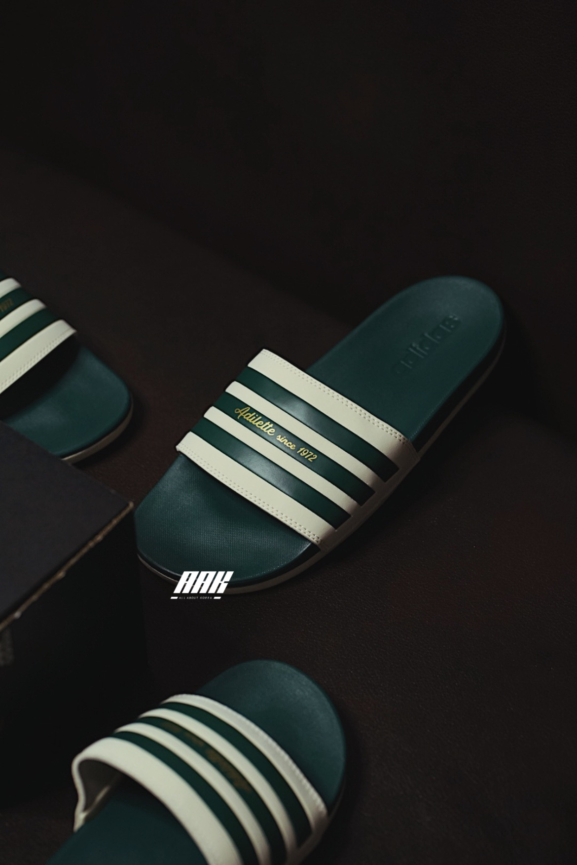 ADIDAS ADILETTE COMFORT GREEN ( GW8754 )