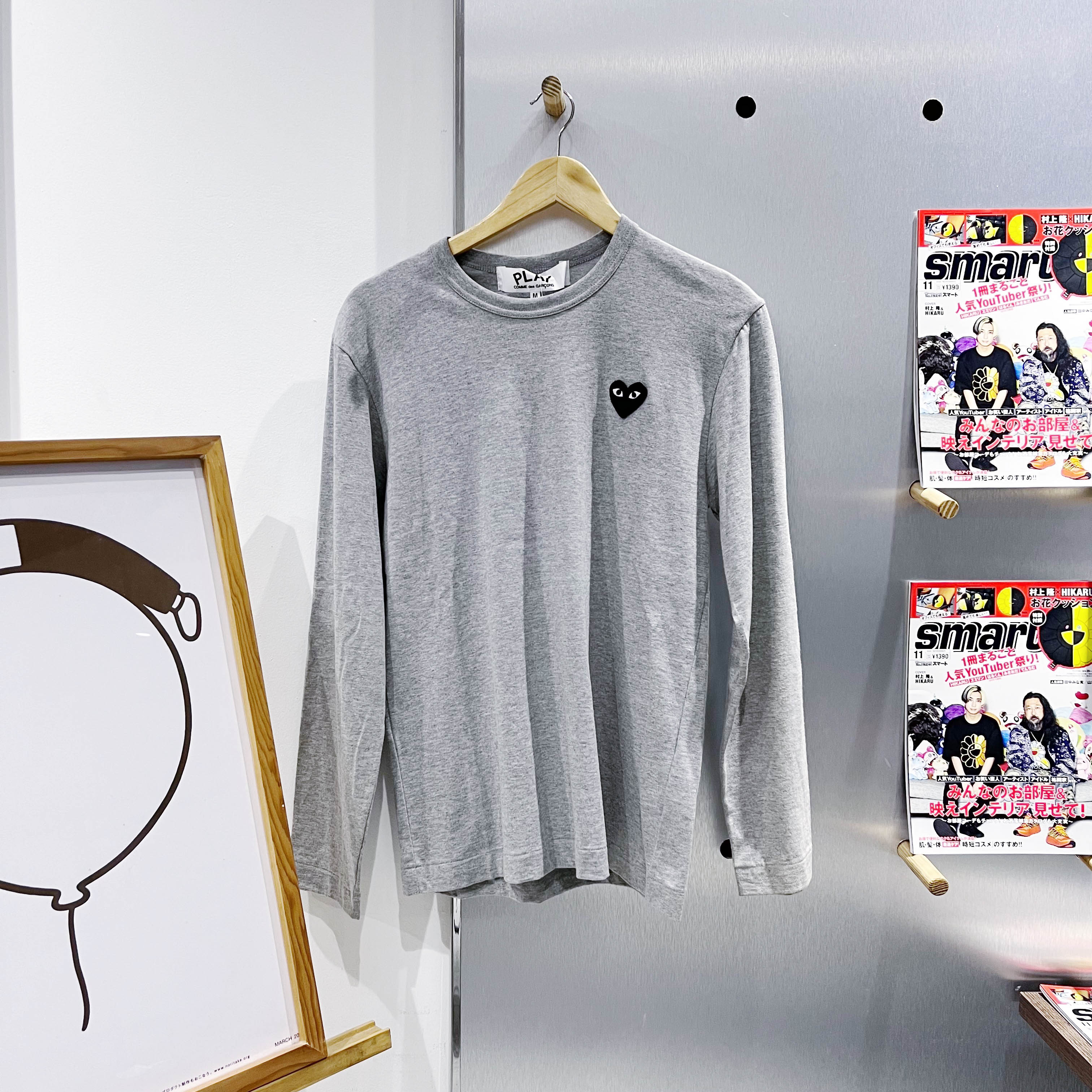CDG BLACK PLAY COMME DES GARCONS LONGSLEEVE - AZ T122 051 1 4